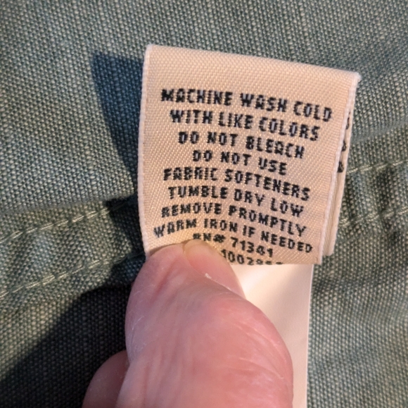 NEW L.L.Bean Women's Tops / Blouse Size 1X Plus Green 98% Cotton 2% Spandex - Picture 8 of 10